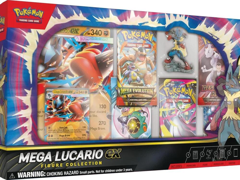 Mega Evolutions Lucario ex Figure Collection