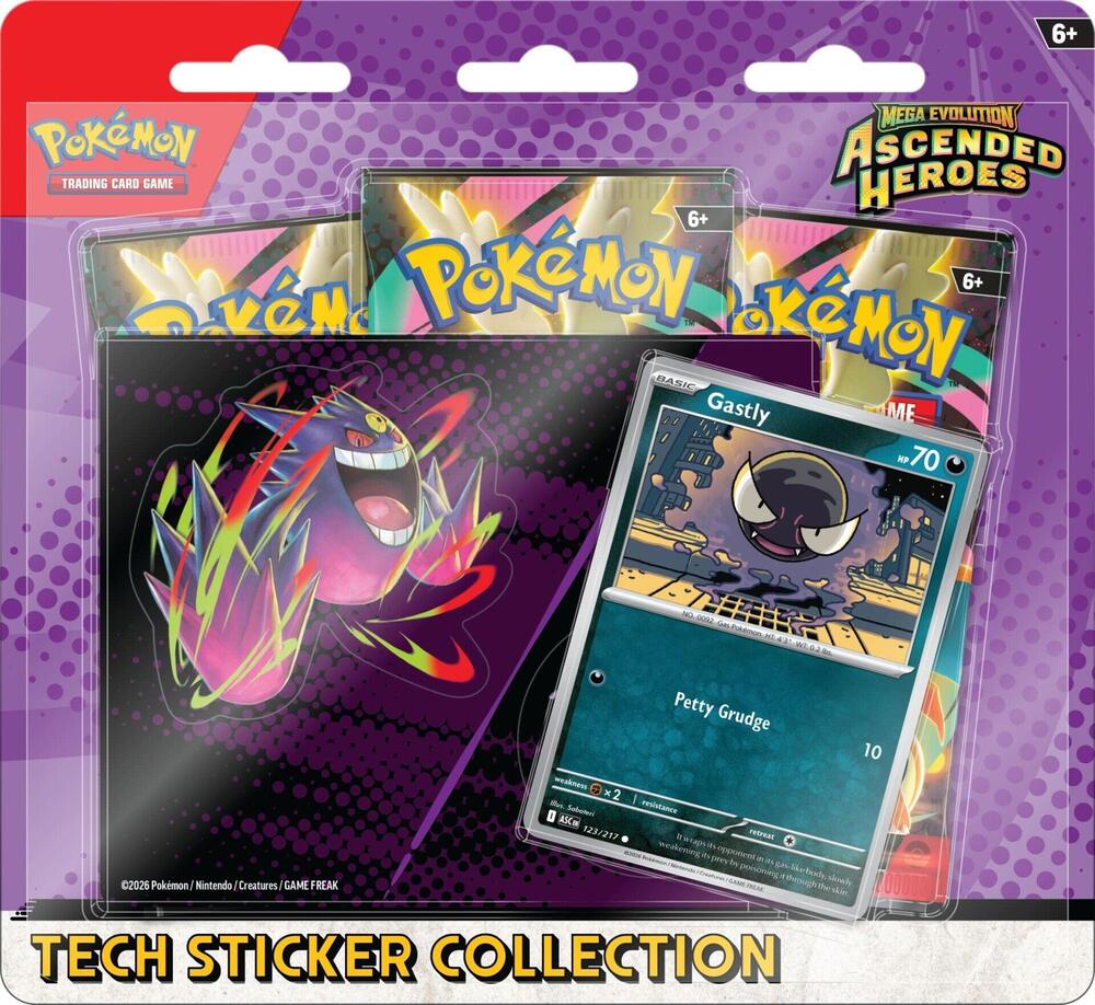 Rip & Ship! Ascended Heroes - Tech Sticker Collection Ghastly