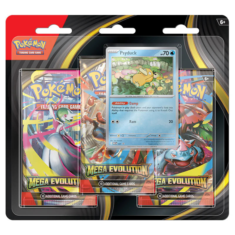 Rip & Ship! Mega Evolution 3 Pack Blister [Psyduck]