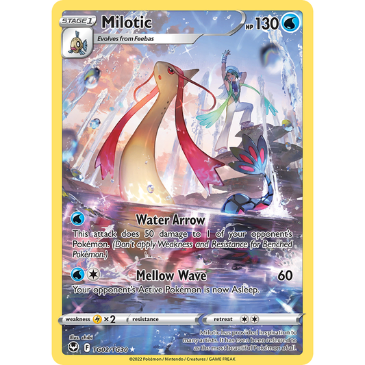 Milotic TG02/TG30 Trainer Gallery Pokémon card from Silver Tempest, Near Mint – Card Legends South Africa