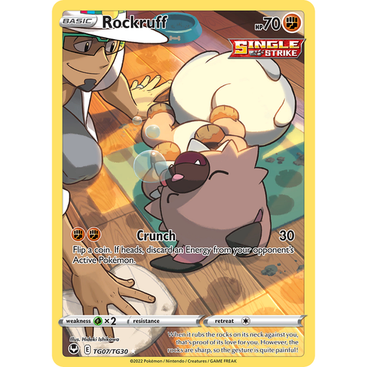 Rockruff TG07/TG30 Trainer Gallery Pokémon card from Silver Tempest, Near Mint – Card Legends South Africa