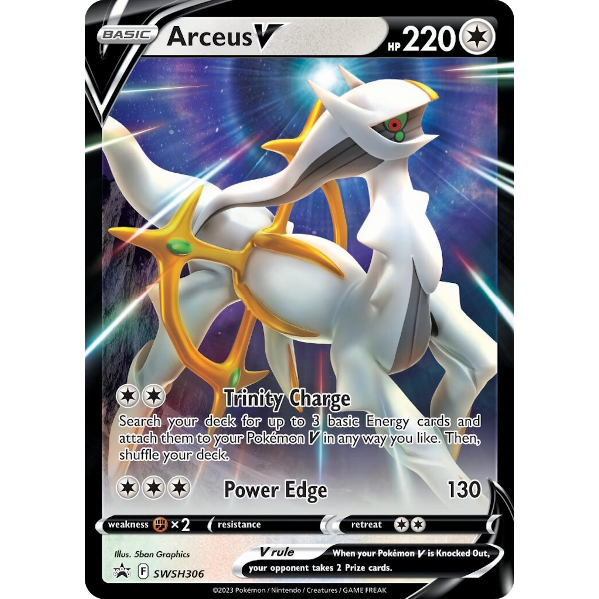 Arceus V SWSH306 Sword & Shield Black Star Promo Pokémon card, Near Mint – Card Legends South Africa